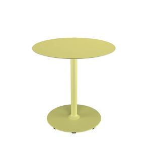 HOUE - Pico Table de jardin, Ø 74 cm, piétement rond, lemon…