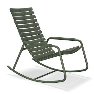 HOUE - ReCLIPS Outdoor fauteuil à bascule, vert olive