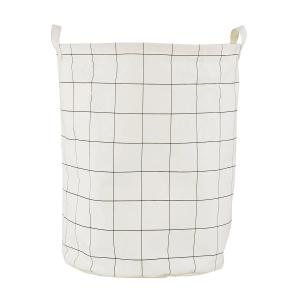 House doctor - Panier à linge carrés, ø 40 x h 50 cm, noir…