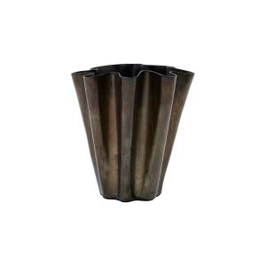 House Doctor - Flood Vase H 13 x Ø 1 2. 5 cm, brun antique