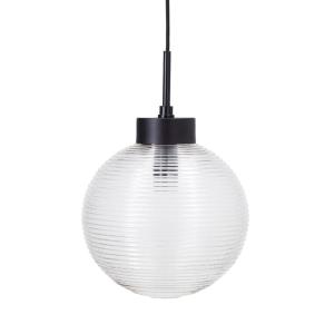 House Doctor - Gaia Lampe suspendue, Ø 25 cm, noir / transp…