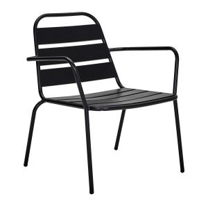 House Doctor - Helo Outdoor Lounge Fauteuil, noir