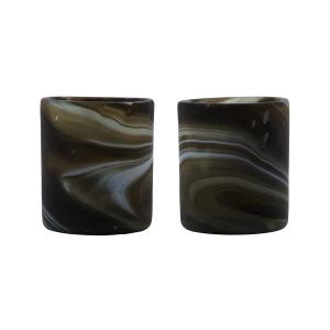 House Doctor - Kae Porte-bougies à réchaud, brun (set de 2)…