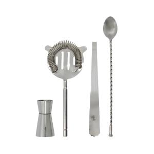 House Doctor - Kett Bar-Set, argenté-fini (4 pièces)