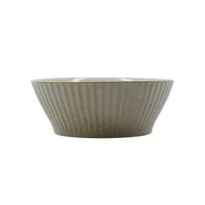 House Doctor - Pleat Bol, Ø 19 cm, gris / marron