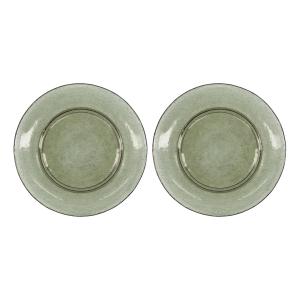 House Doctor - Rain Assiette, Ø 27 cm, vert (set de 2)