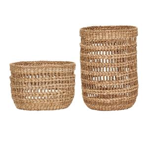 House Doctor - Panier de rangement Ramla, naturel (lot de 2)