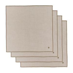 House Doctor - Twinkle Serviettes, 40 x 40 cm, taupe (lot d…
