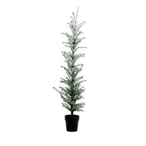 House doctor - Sapin de noël avec éclairage led flocké, h 1…