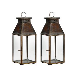 House Doctor - Tilka Photophore, laiton antique (lot de 2)