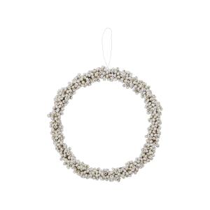 House Doctor - Couronne d'hiver, Ø 23 cm, blanc