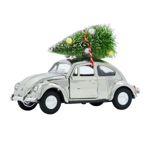 House Doctor - Xmas Cars Voitures décoratives, 12,5 cm, arg…
