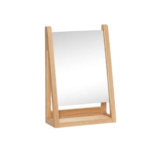 Hübsch Interior - Miroir de table, 22 x 32 cm, chêne