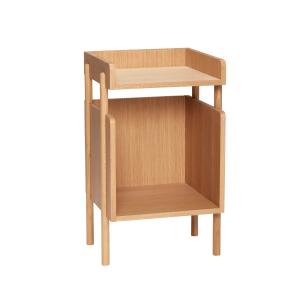Hübsch Interior - Table d'appoint avec étagère, chêne