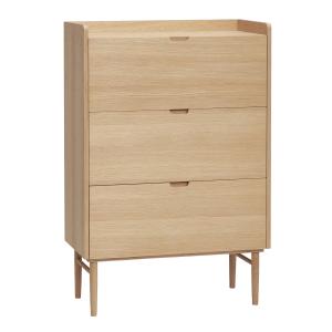 Hübsch Interior - Commode à 3 tiroirs, chêne