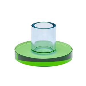 Hübsch Interior - Astra bougeoir small, bleu / vert