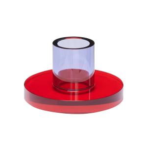 Hübsch Interior - Astra bougeoir small, rouge / violet