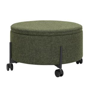 Hübsch Interior - Contain Pouf avec roulettes large Ø 66 x…