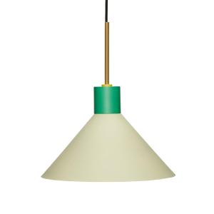 Hübsch Interior - Lampe à suspension en métal, vert / brun…