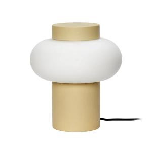 Hübsch Interior - Lampe de table en verre opale, jaune