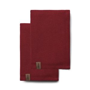 Humdakin - Torchon en coton bio, 45 x 70 cm, maroon (lot de…