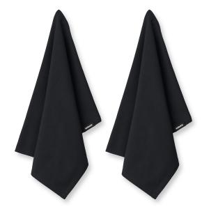 Humdakin - Torchon en coton bio, 45 x 70 cm, coal (lot de 2)