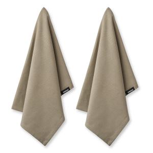 Humdakin - Torchon en coton bio, 45 x 70 cm, oak (lot de 2)