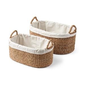 Humdakin - Laundry Wicker Panier à linge, jonc de mer (lot…