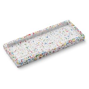 Humdakin - Terrazzo Plateau, 10 x 25 cm, rainbow