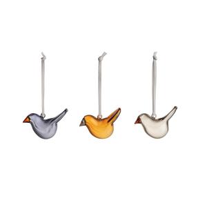 Iittala - Toikka Oiseau en verre Mini, multicolore (set de…