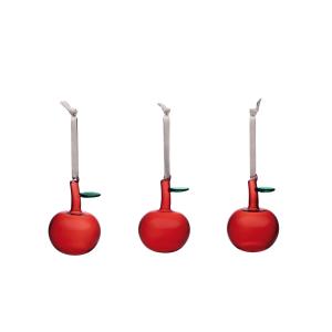 Iittala - Pomme en verre (set de 3), rouge