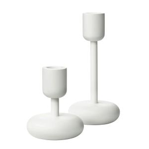 Iittala - Nappula Bougeoirs, set de 2, 107 183 mm, blanc