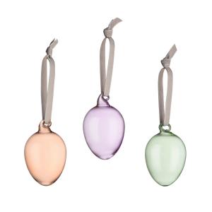 Iittala - Oeufs de Pâques en verre, marron / lilas / vert (…