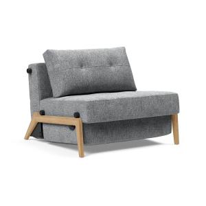 Innovation Living - Cubed 90 Fauteuil, chêne / gris clair (…