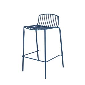 Jan Kurtz - Mori Chaise de bar de jardin, 65 cm, bleu
