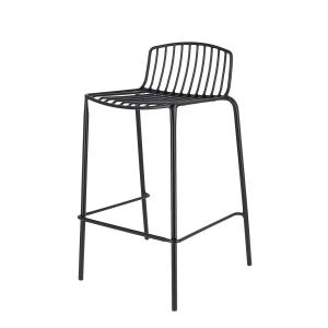 Jan Kurtz - Mori Chaise de bar de jardin, 65 cm, noir