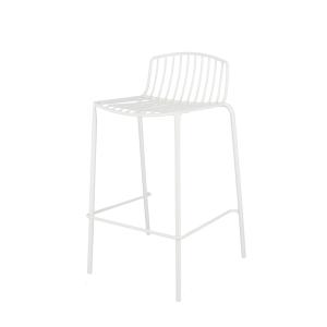 Jan Kurtz - Mori Chaise de bar de jardin, 65 cm, blanc