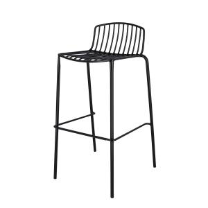 Jan Kurtz - Mori Chaise de bar de jardin, 75 cm, noir