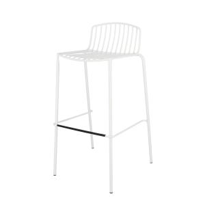 Jan Kurtz - Mori Chaise de bar de jardin, 75 cm, blanc
