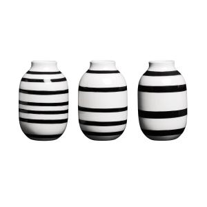 Kähler Design - Omaggio Vase miniature H 8 cm, noir (lot de…