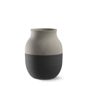 Kähler Design - Omaggio Circulare Vase, H 20 cm, gris anthr…