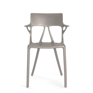 Kartell - Chaise ai, gris métallisé