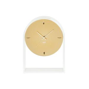 Kartell - Horloge de table Air du Temps, transparent / or