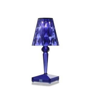 Kartell - Battery Lampe de table à accu H 26 cm, bleu