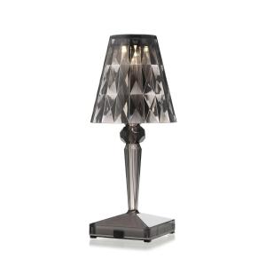 Kartell - Battery Lampe de table à accu H 30 cm, fumé