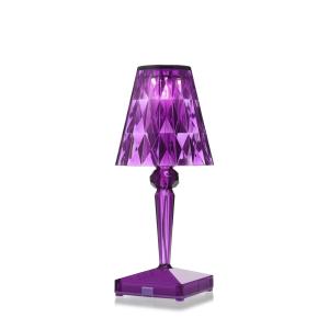 Kartell - Battery Lampe de table à accu H 26 cm, prune