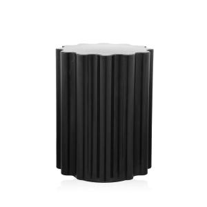 Kartell - Tabouret/table d'appoint Colonna, noir