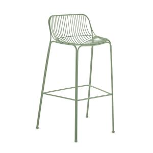 Kartell - Hiray chaise de bar de jardin, 75 cm, vert sauge