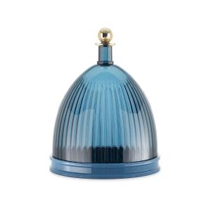 Kartell - La Coupole Plateau avec cloche, bleu ciel / bleu