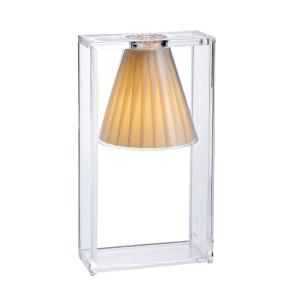 Kartell - Lampe de table light-air, cristal clair / beige